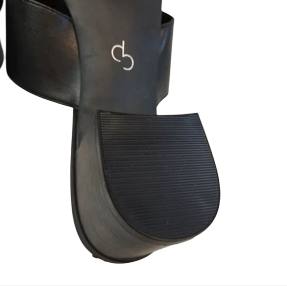 CP Women's Black Slip-On High Heel Sandals Size 8M NWOT - Picture 10 of 11